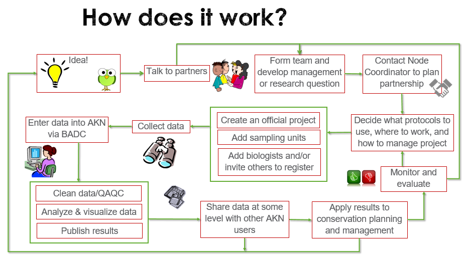 Work Flow of how to navigate using the AKN.